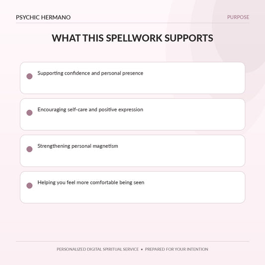 Beauty Spell benefits and questions this service can address