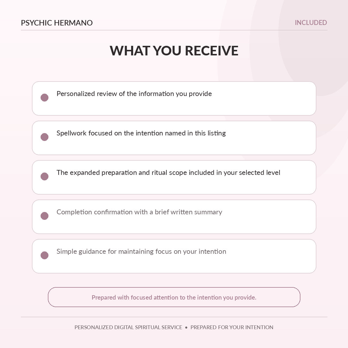 What is included with the Beauty Spell
