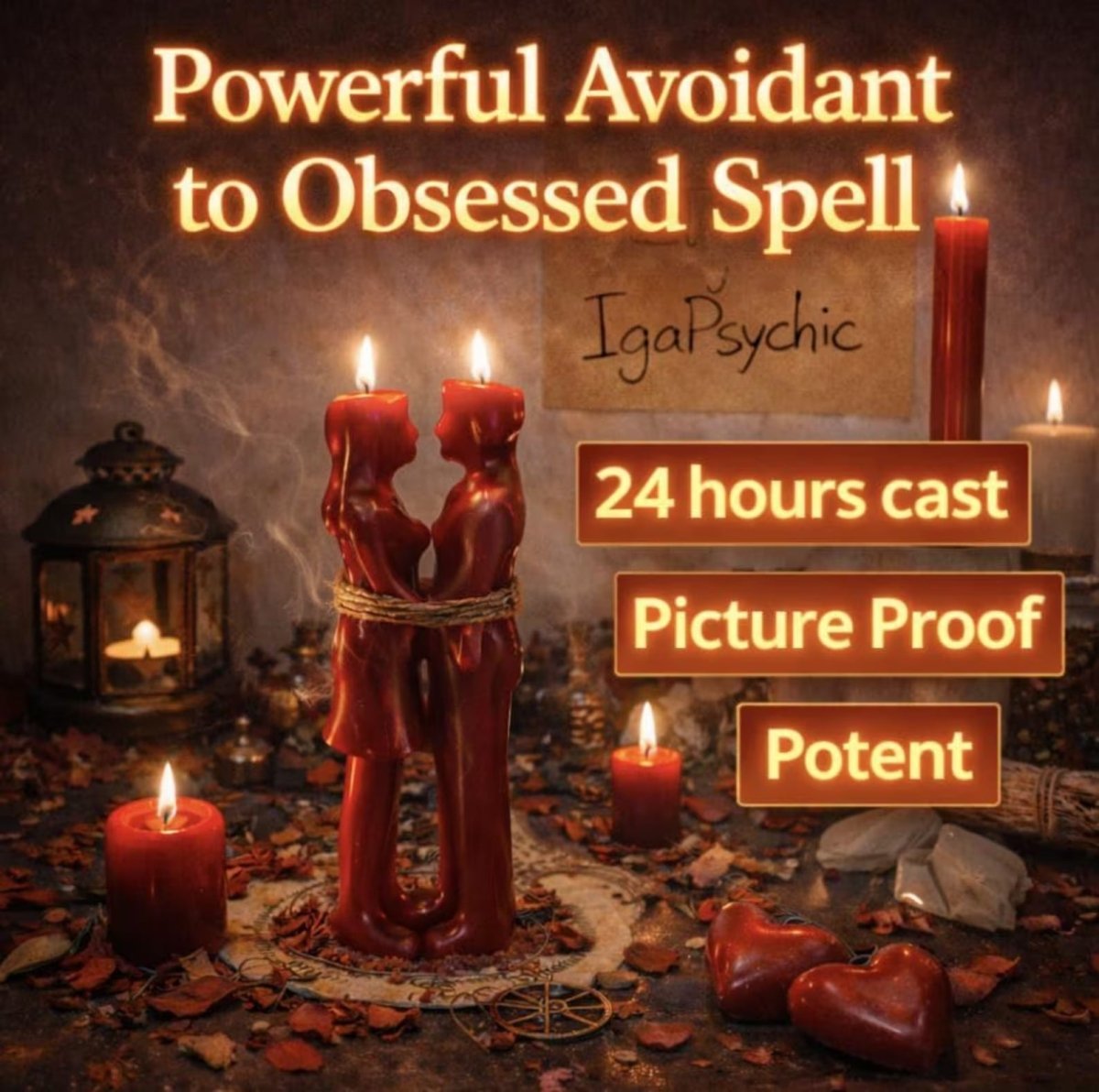 Avoidant to Obsessed and Committed Love Spell! Stop Hot and Cold Relationship, Love Attraction Ritual, Same Day Casting, Visual Proof - PsychicHermano