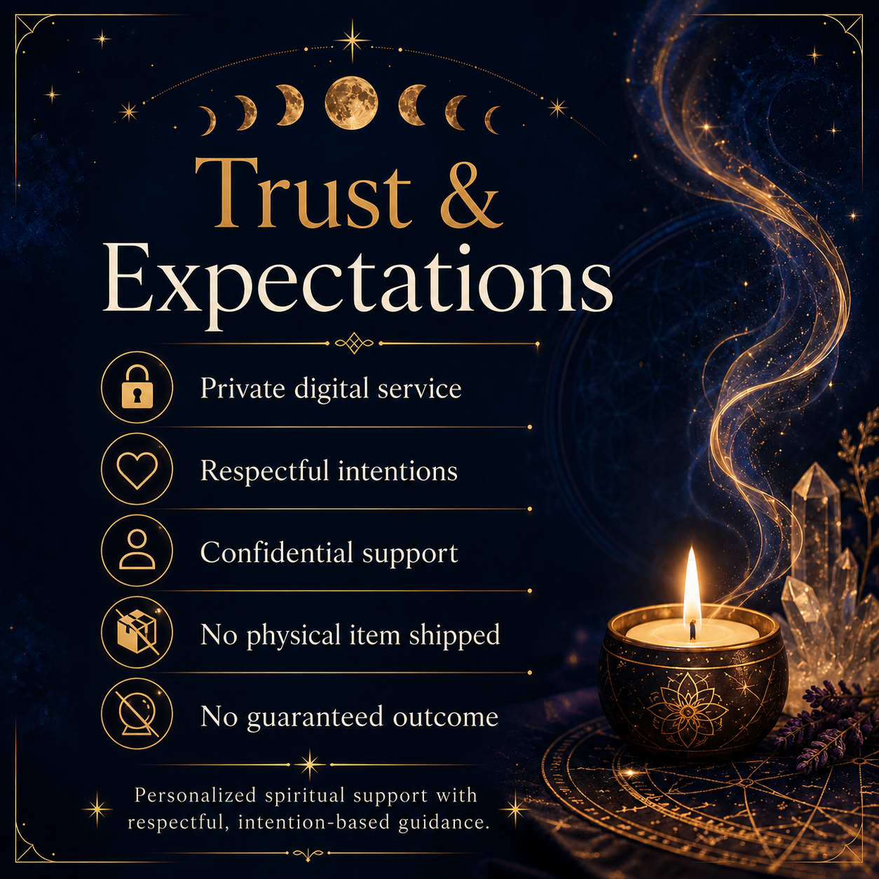 Love Attraction Spell privacy respectful intentions and no guaranteed outcome