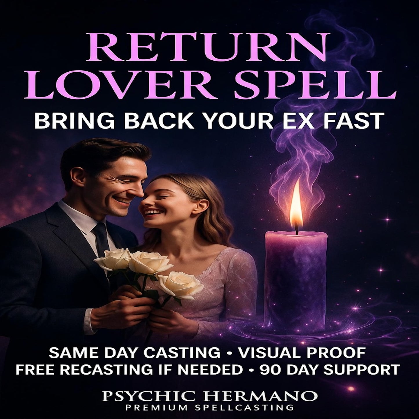 Return lover spell casting on Psychic Hermano's altar