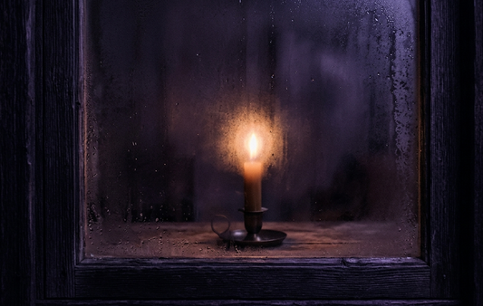 A candle glowing behind frosted glass, how to make an avoidant miss you