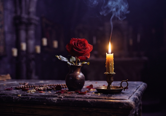 how long until my ex comes back with a candle and a rose on a dark table