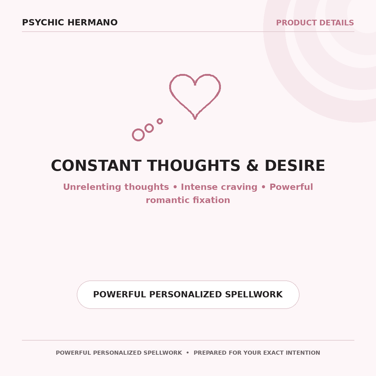 Make Them Obsessed With Me Spell | Constant Thoughts & Desire