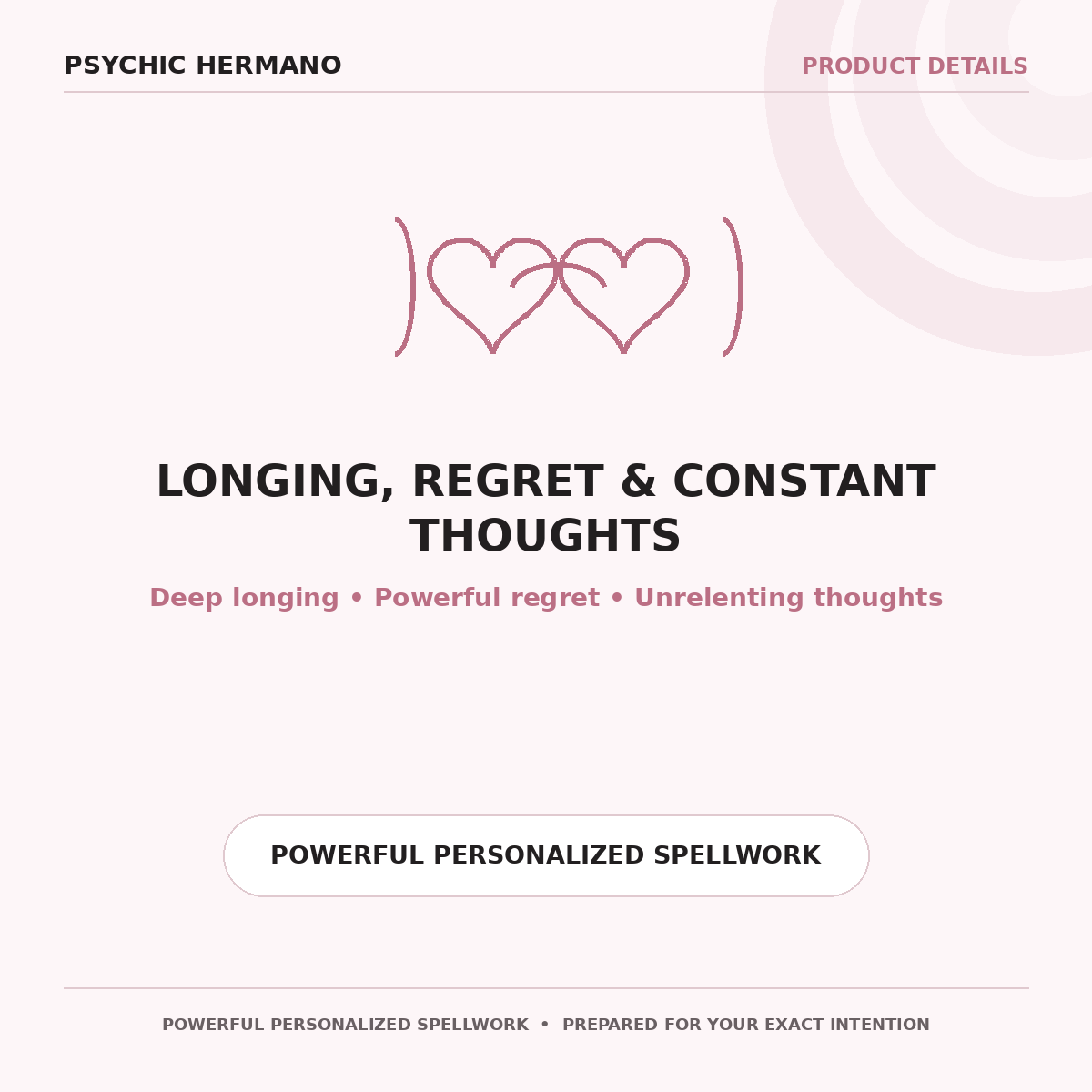 Miss Me Obsession Spell | Longing, Regret & Reconnection