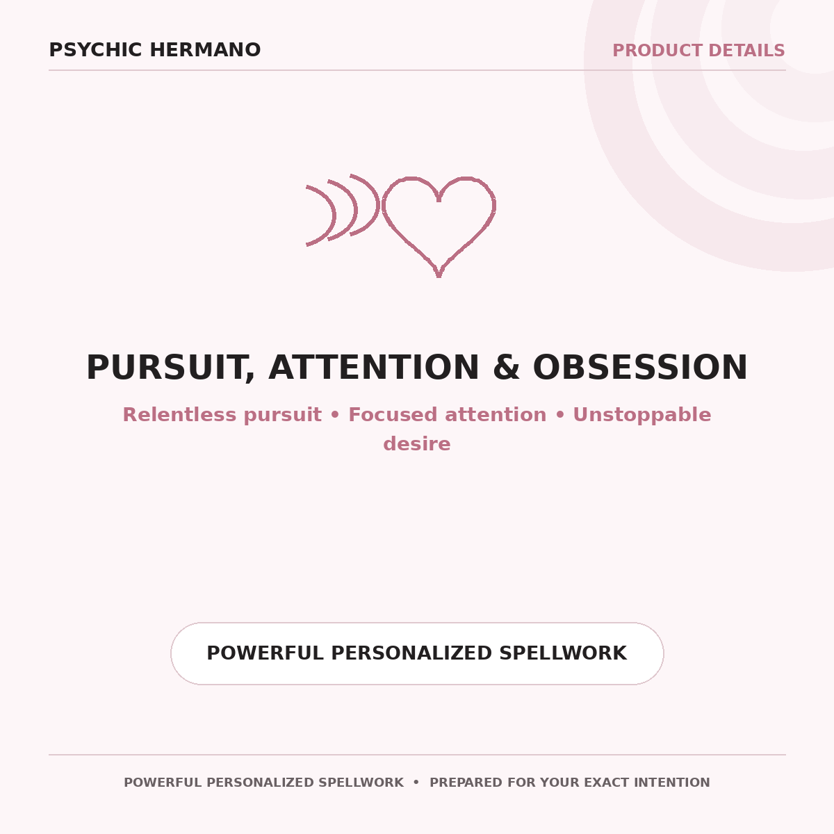 Chase Me Love Spell | Romantic Pursuit & Constant Attention