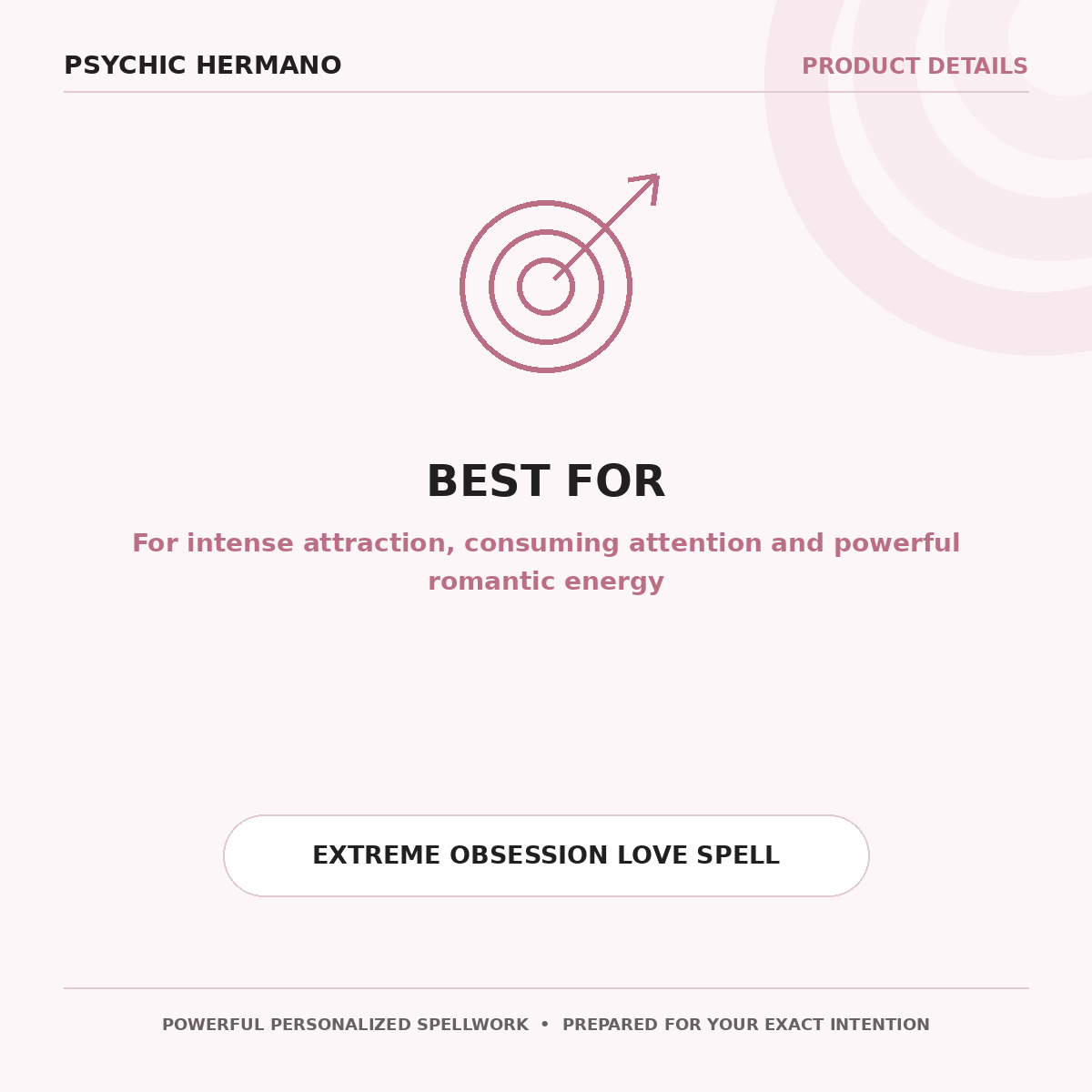 Extreme Obsession Love Spell | Intense Desire & Devotion