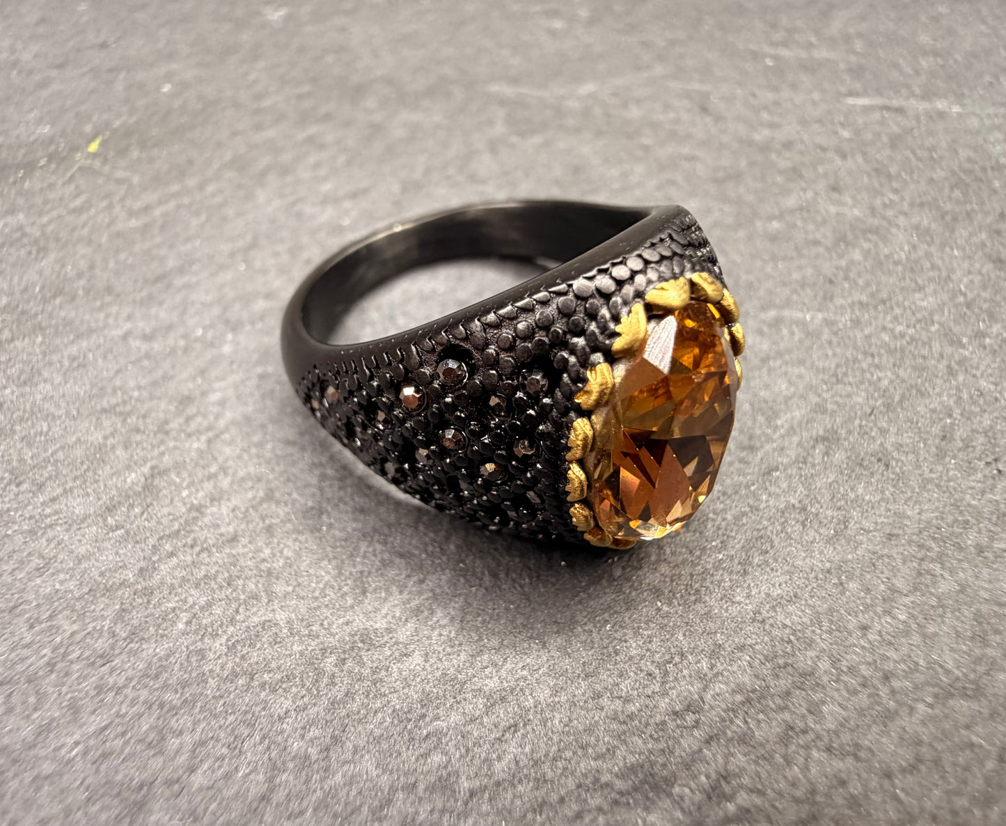 Golden Marid Djinn Wealth Ring | Fortune, Luck and Money Talisman | Jinn Infused Amulet for Abundance and Prosperity