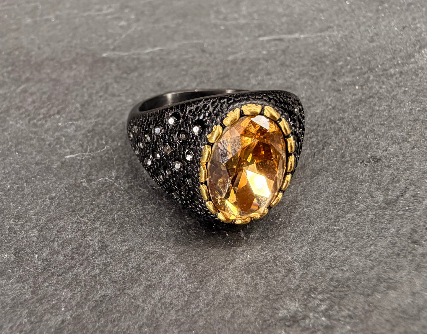 Golden Marid Djinn Wealth Ring | Fortune, Luck and Money Talisman | Jinn Infused Amulet for Abundance and Prosperity