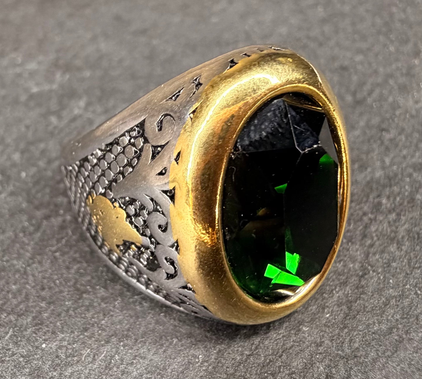 Emerald Money Djinn Ring | Wealth, Prosperity and Money Magnet Talisman | Jinn Infused Ring for Abundance, Business Success and Growing Riches