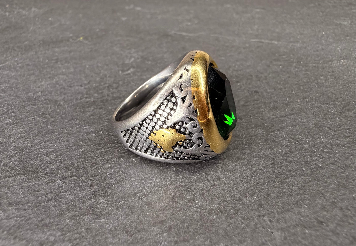 Emerald Money Djinn Ring | Wealth, Prosperity and Money Magnet Talisman | Jinn Infused Ring for Abundance, Business Success and Growing Riches