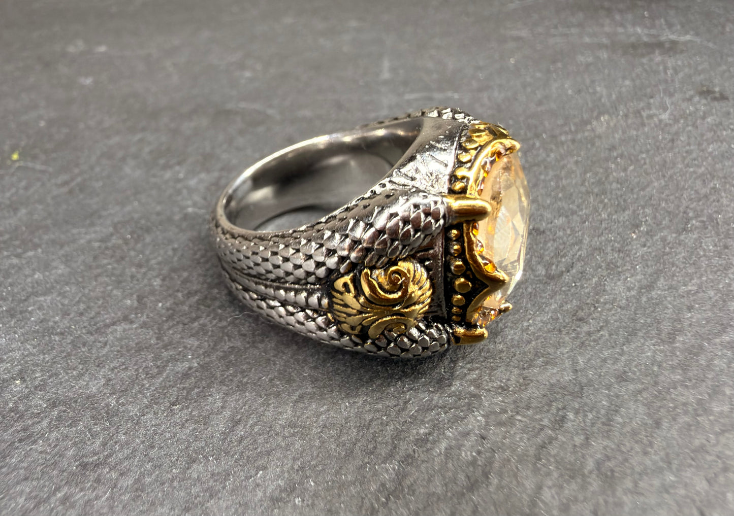 Serpent Guardian Djinn Ring | Evil Eye and Black Magic Protection Talisman | Jinn Warded Amulet against Curses, Hexes and Negative Energy