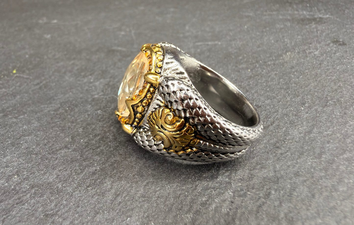 Serpent Guardian Djinn Ring | Evil Eye and Black Magic Protection Talisman | Jinn Warded Amulet against Curses, Hexes and Negative Energy