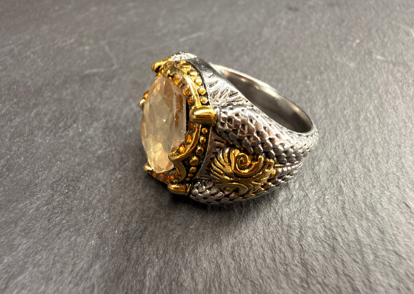 Serpent Guardian Djinn Ring | Evil Eye and Black Magic Protection Talisman | Jinn Warded Amulet against Curses, Hexes and Negative Energy