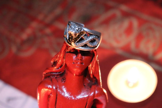 LILITH SERPENT RING – Domination, Obsession, Lust Spell Ring | Black Magic Satanic Talisman | Ritually Charged Talisman - PsychicHermano