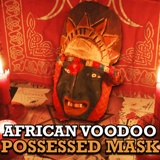 POSSESSED African VOODOO DEMON Mask - Ritual Artifact of Damballa, One - of - a - kind Cursed Occult Power Relic - PsychicHermano