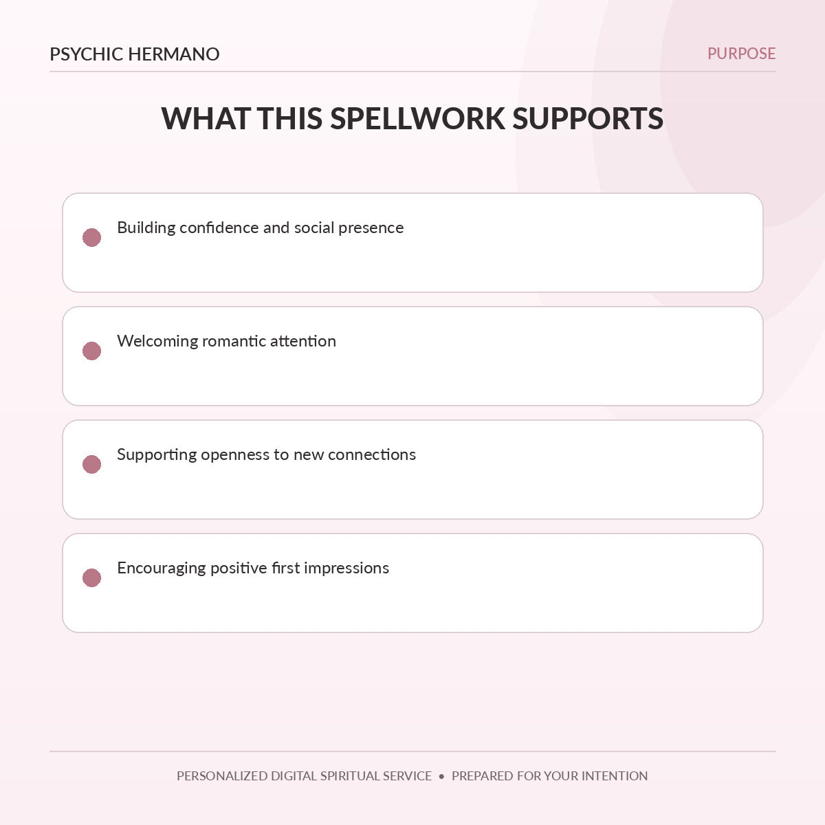 Attraction Spell benefits and questions this service can address