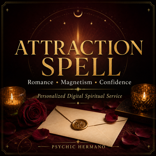 Attraction Spell personalized digital spiritual service cover