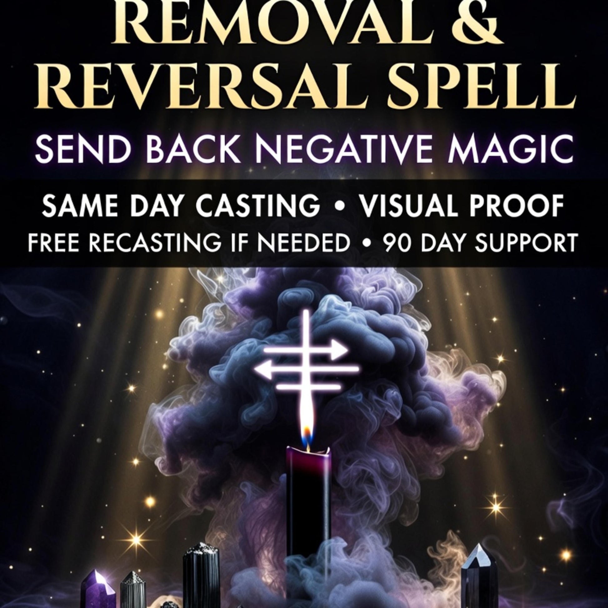 Black magic removal and reversal ritual — negative energy extraction