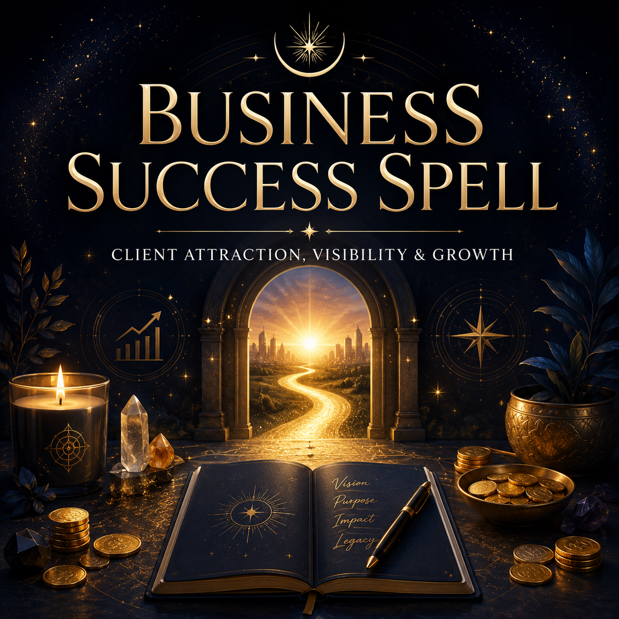 Business Success Spell for client attraction, visibility and growth