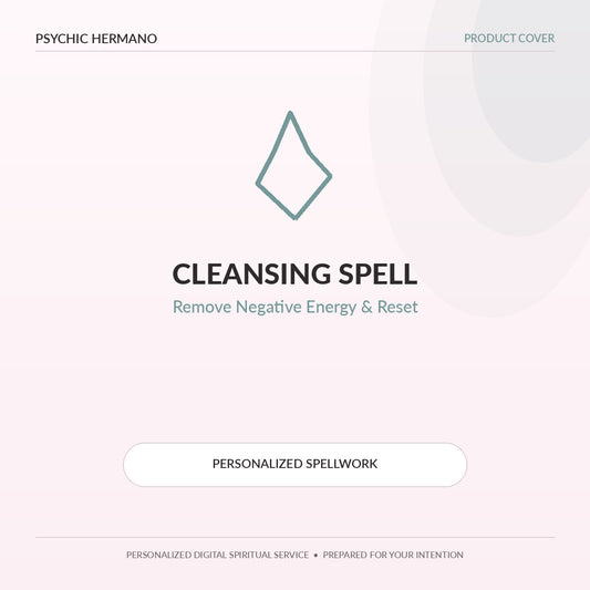 Cleansing Spell by Psychic Hermano – Remove Negative Energy & Reset