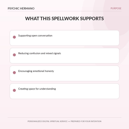 Communication Spell benefits for messages clarity honest conversation and understanding