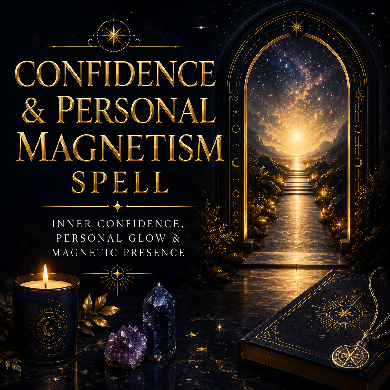 Confidence and Personal Magnetism Spell for self-worth, presence and attraction
