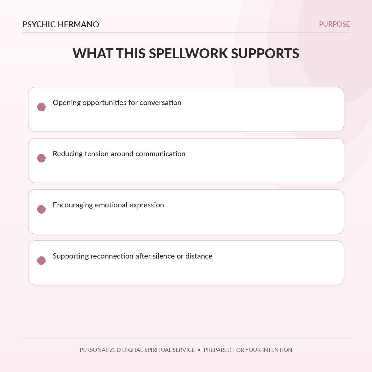 Contact Me Love Spell benefits and questions this service can address