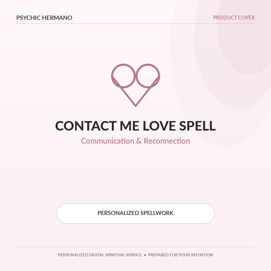 Contact Me Love Spell by Psychic Hermano – Communication & Reconnection