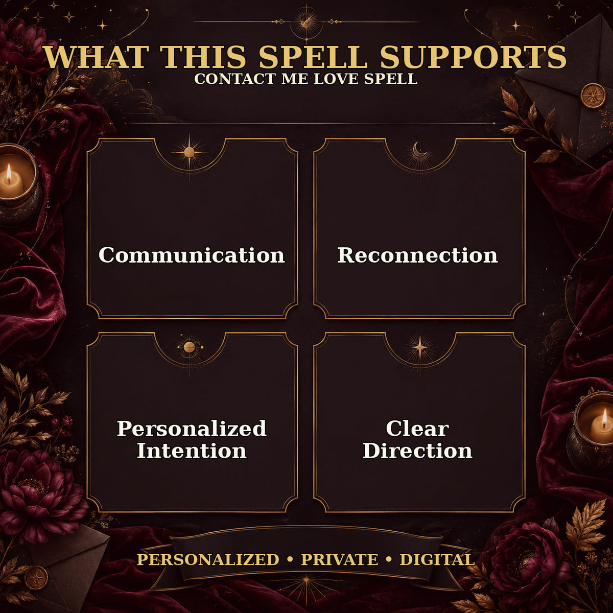 Contact Me Love Spell | Communication & Reconnection — supports