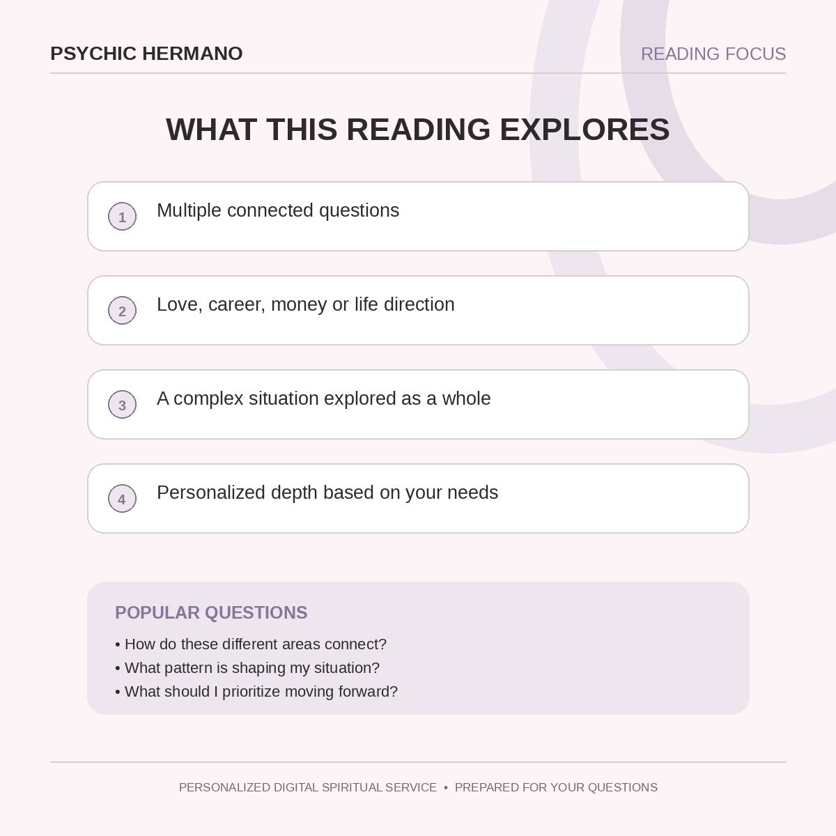 Custom Psychic Reading benefits and popular questions
