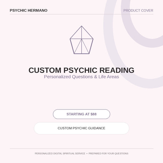 Custom Psychic Reading by Psychic Hermano – Personalized Questions & Life Areas