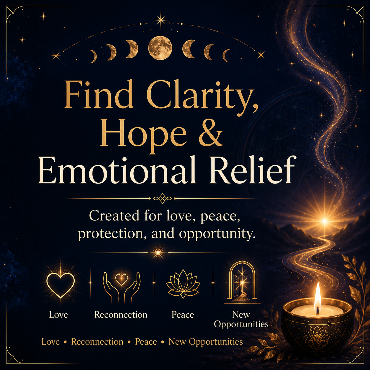Custom spiritual ritual for clarity peace confidence and renewed direction