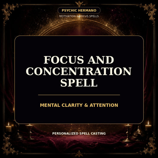 focus and concentration spell personalized digital service