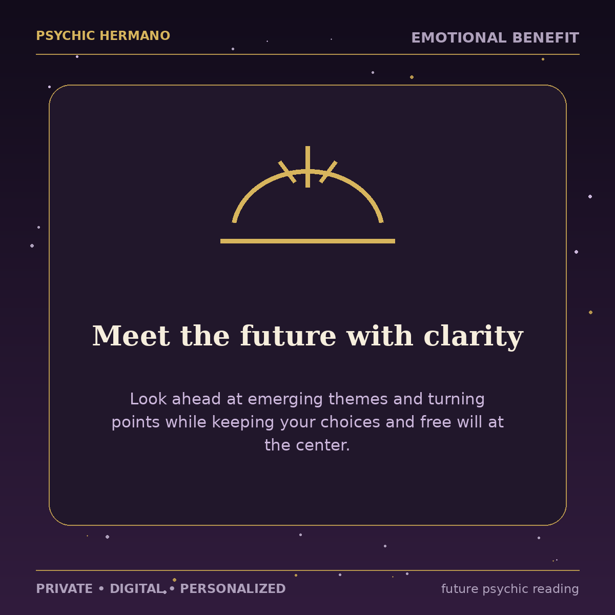 Future Psychic Reading emotional benefit — meet the future with clarity