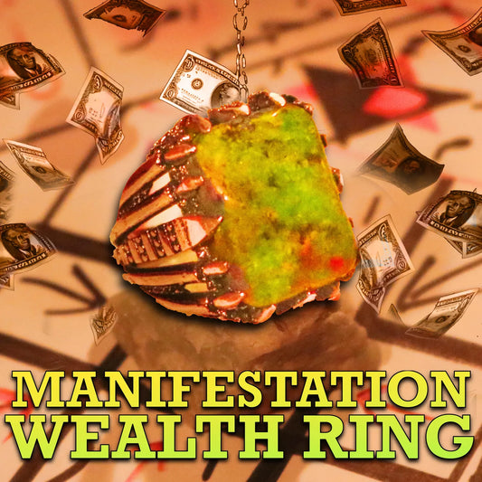WEALTH Ring – Money Talisman, Ritually Charged Gemstone, Power - PsychicHermano