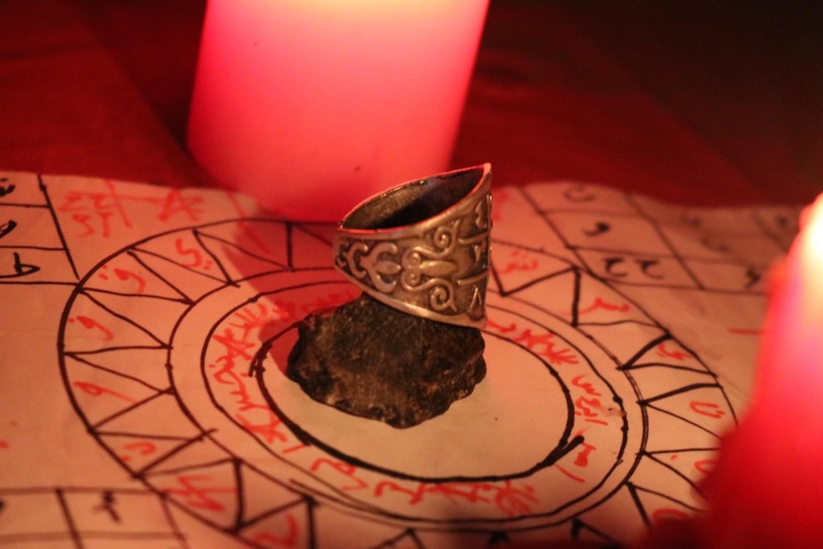 Powerful Taweez Ring for Black Magic (Sihr) Removal, Spiritual Healing & Lifetime Protection , Buduh Magic Quranic Square Amulet - PsychicHermano