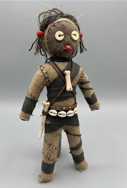 Guardian Spirit Doll folk art poppet front view
