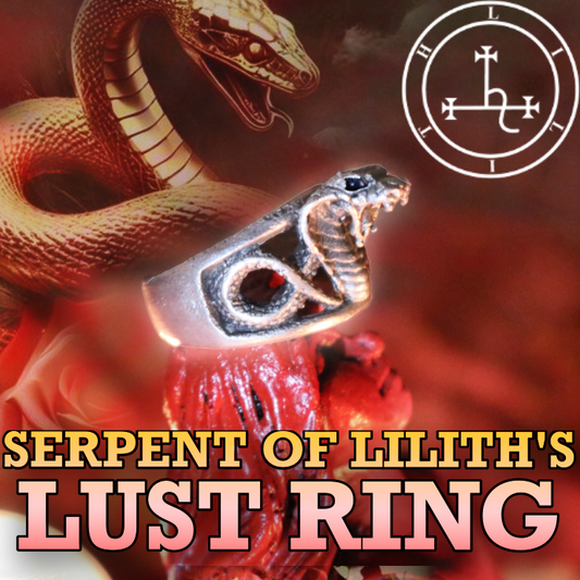 LILITH SERPENT RING – Domination, Obsession, Lust Spell Ring | Black Magic Satanic Talisman | Ritually Charged Talisman - PsychicHermano