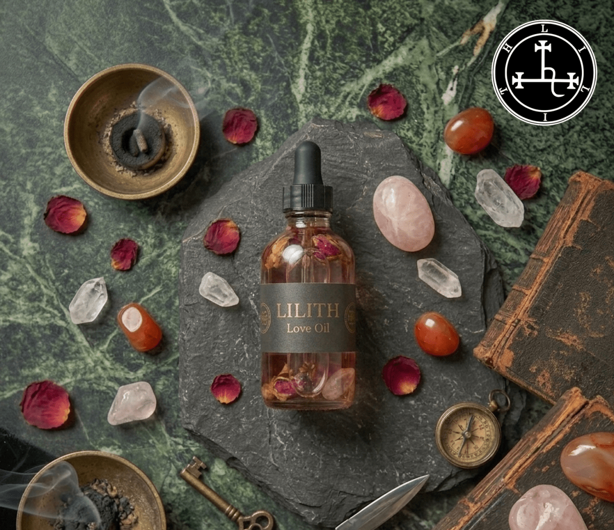 LILITH Love Spell Oil - Attraction, Reconciliation & Love Drawing Ritual Oil - PsychicHermano