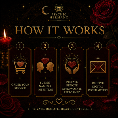 How the Lost Love Reconnection Spell works from ordering and submitting details to digital confirmation