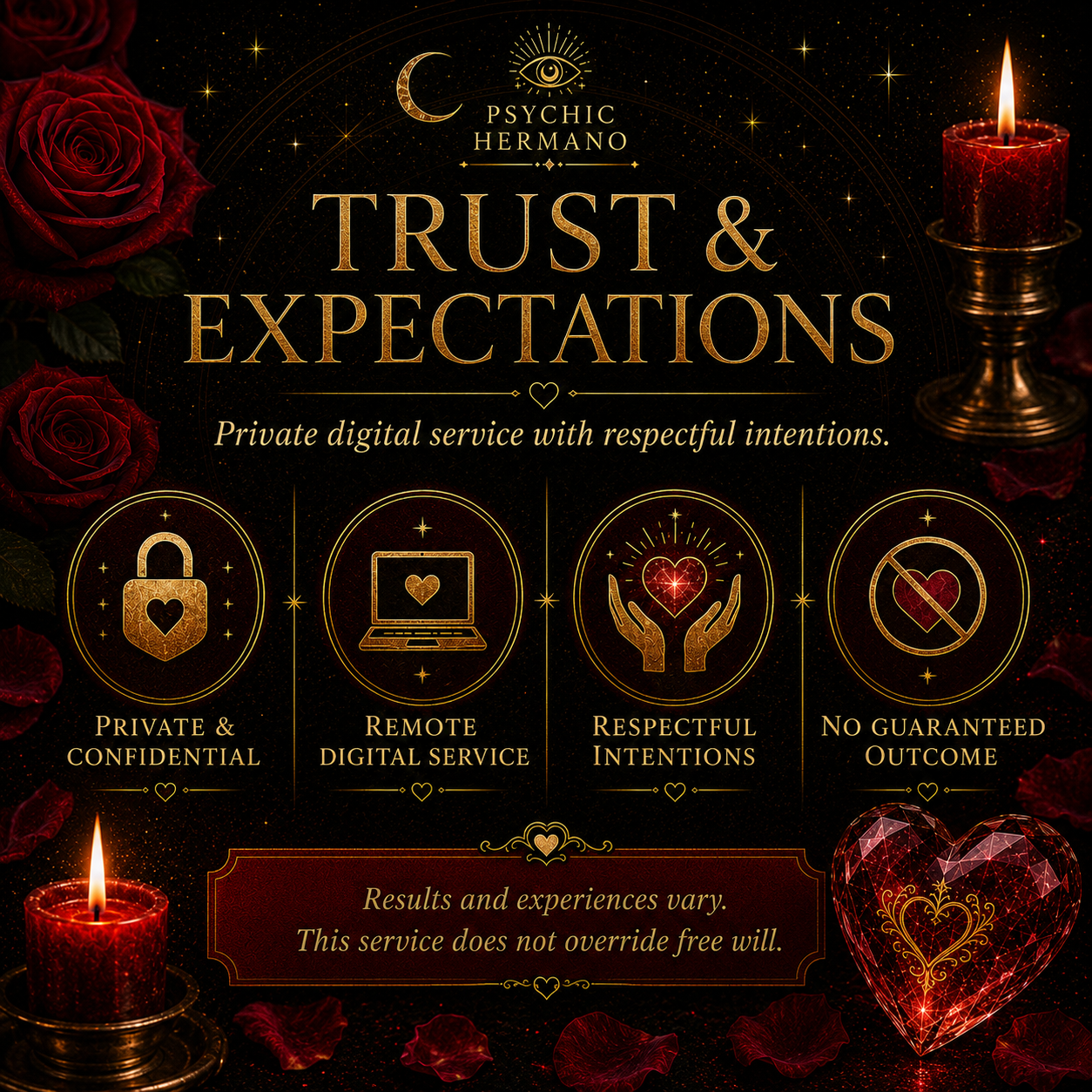 Lost Love Reconnection Spell trust and expectations for a private respectful digital service with no guaranteed outcome