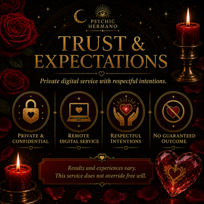 Lost Love Reconnection Spell trust and expectations for a private respectful digital service with no guaranteed outcome