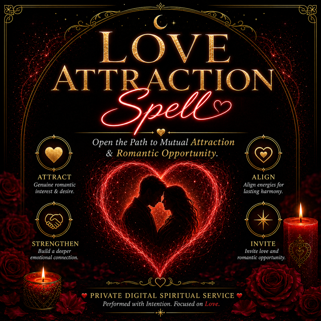 Love Attraction Spell for confidence magnetism and romantic opportunity