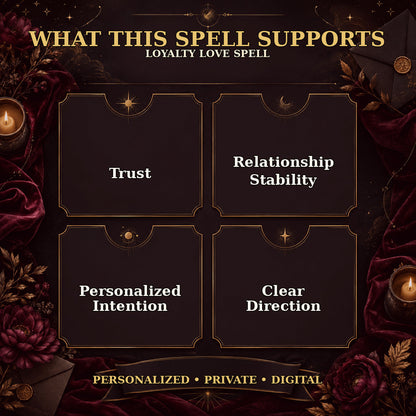 Loyalty Love Spell | Trust & Relationship Stability — supports