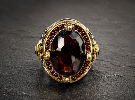 Marid King's Crown Djinn Ring | Royal Marid Djinn Talisman | Handcrafted One of a Kind Occult Amulet for Prestige, Power and Sovereignty