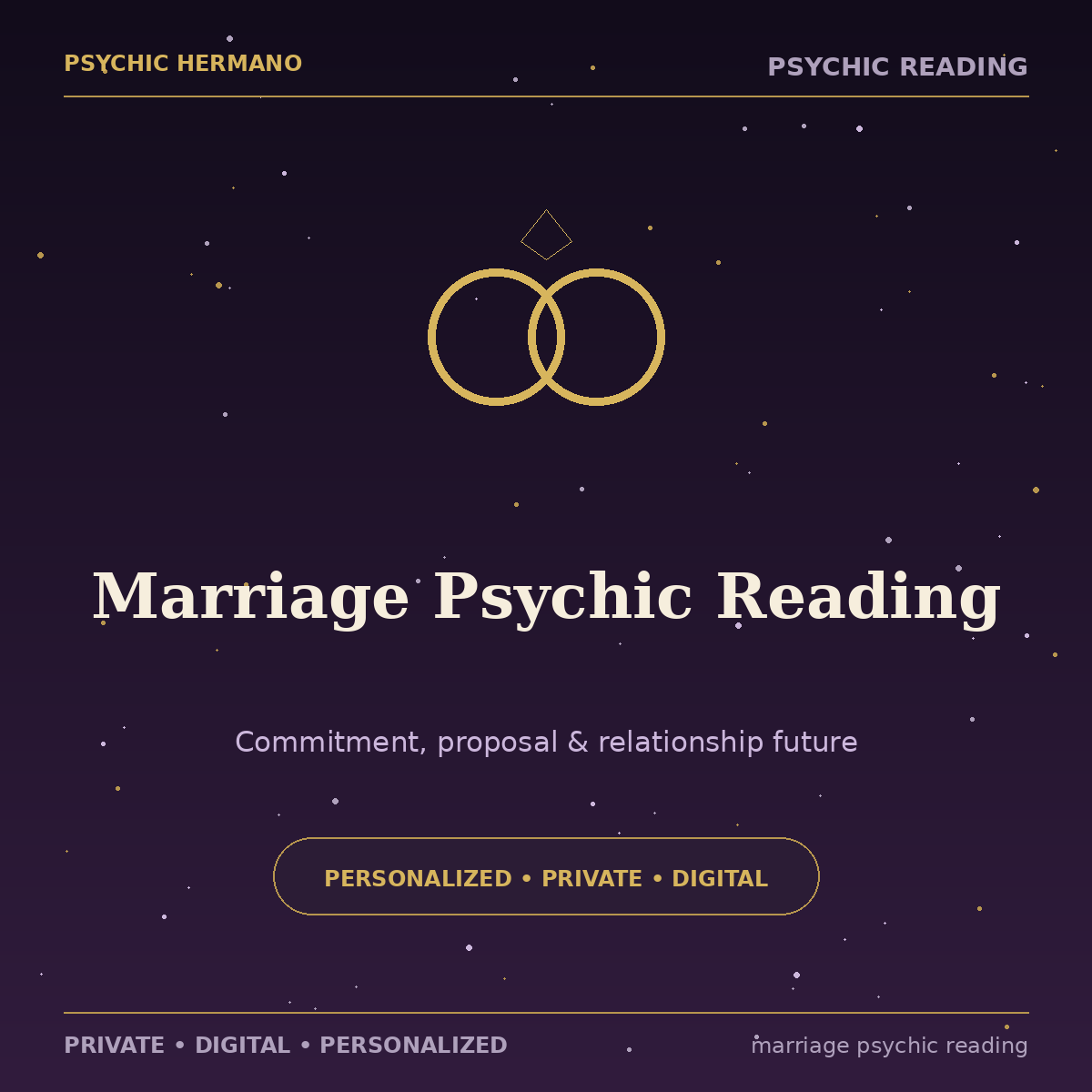 Marriage Psychic Reading for commitment, proposal and relationship future