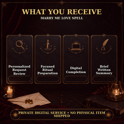 Marry Me Love Spell | Commitment & Marriage Intentions — receive