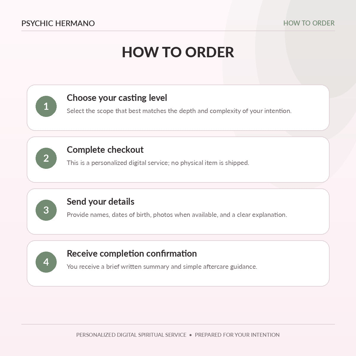 How to order the Money Spell from Psychic Hermano