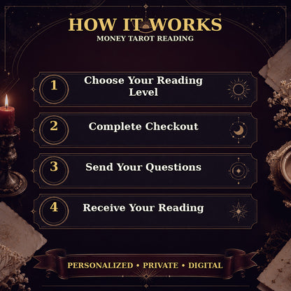 Money Tarot Reading | Finances, Business & Opportunity — process